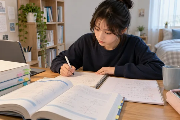 공부 순서를 정할 때 유용한 기준 관련 AI 생성 예시 이미지
