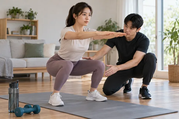 자세가 무너질 때 먼저 수정할 포인트 관련 AI 생성 예시 이미지