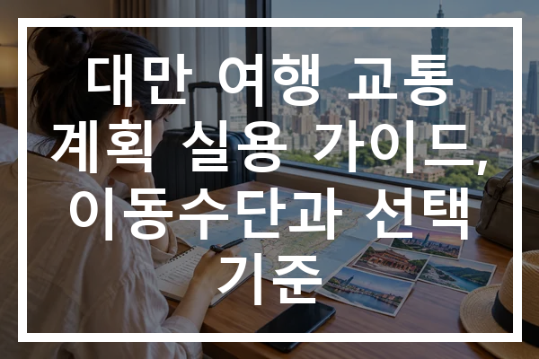 대만 여행 교통 계획 실용 가이드, 이동수단과 선택 기준