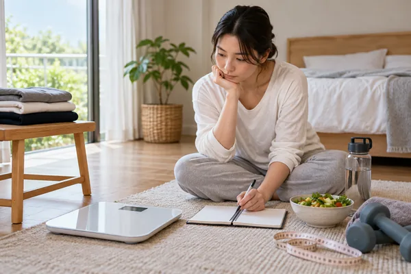 기록을 해도 변화가 없어 보일 때 점검할 점 관련 AI 생성 예시 이미지