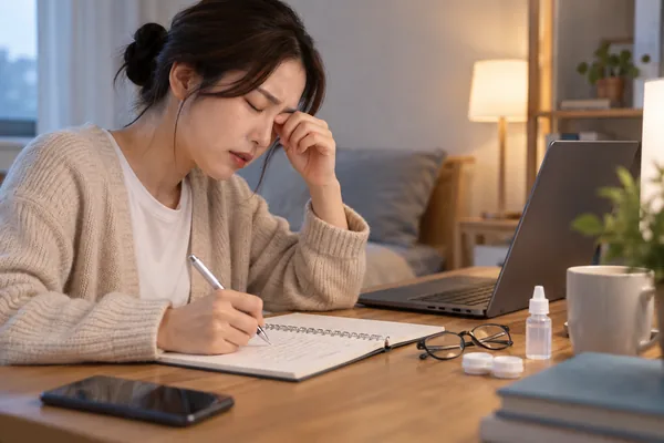 눈 건강 기록 방법 실용 가이드, 먼저 무엇을 적어야 하나요 관련 AI 생성 예시 이미지