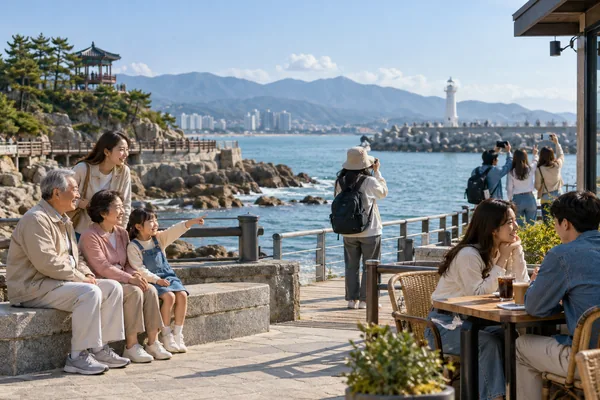 가족 여행과 혼자 여행은 동선 기준이 달라집니다 관련 AI 생성 예시 이미지