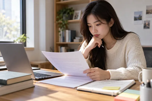 자기소개서 확인 항목 핵심 정리에서 먼저 봐야 할 기본 기준 관련 AI 생성 예시 이미지