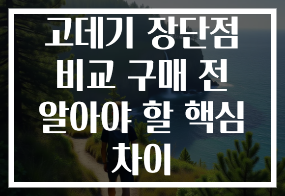고데기 장단점 비교 구매 전 알아야 할 핵심 차이