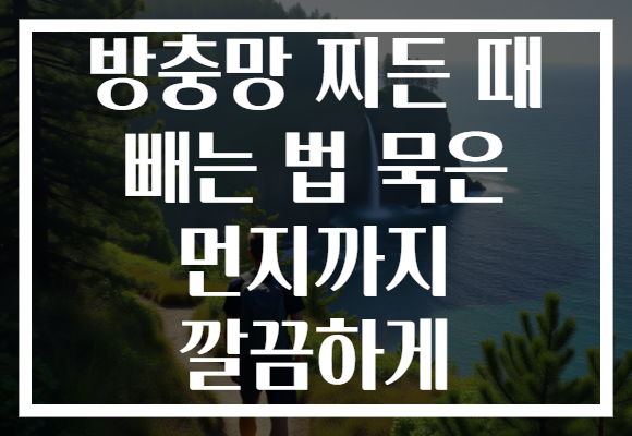 방충망 찌든 때 빼는 법 묵은 먼지까지 깔끔하게