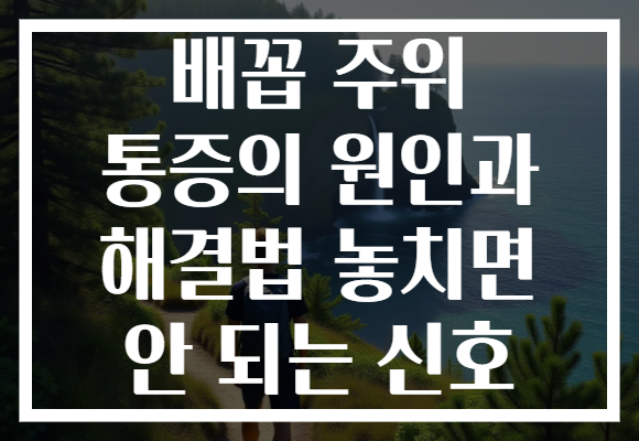 배꼽 주위 통증의 원인과 해결법 놓치면 안 되는 신호