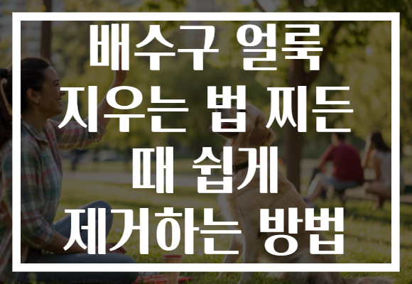 배수구 얼룩 지우는 법 찌든 때 쉽게 제거하는 방법