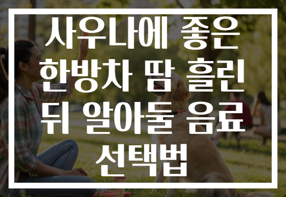 사우나에 좋은 한방차 땀 흘린 뒤 알아둘 음료 선택법