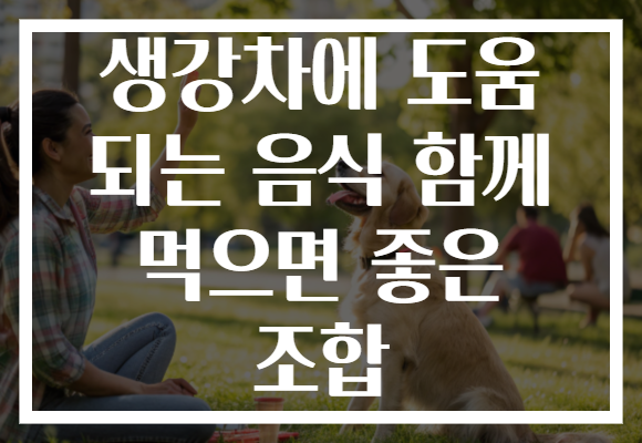 생강차에 도움 되는 음식 함께 먹으면 좋은 조합