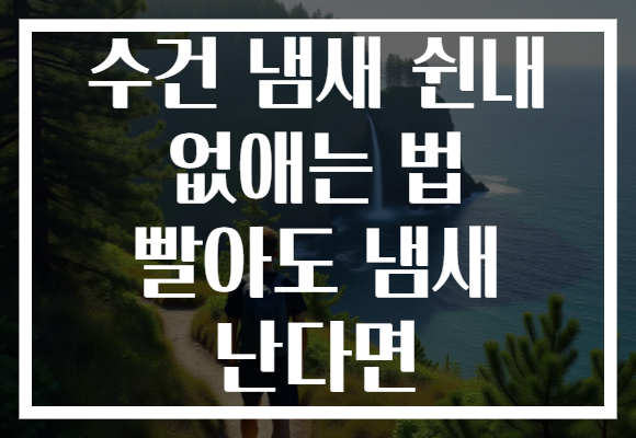 수건 냄새 쉰내 없애는 법 빨아도 냄새 난다면