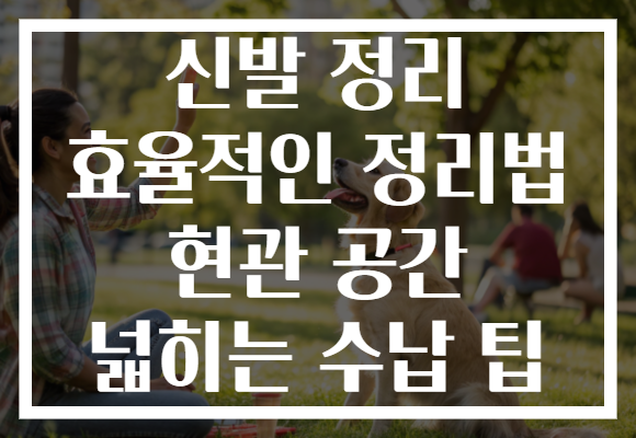 신발 정리 효율적인 정리법 현관 공간 넓히는 수납 팁