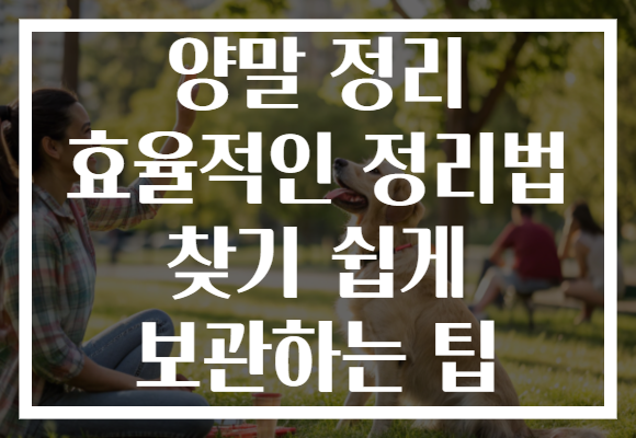 양말 정리 효율적인 정리법 찾기 쉽게 보관하는 팁