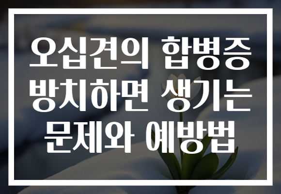 오십견의 합병증 방치하면 생기는 문제와 예방법