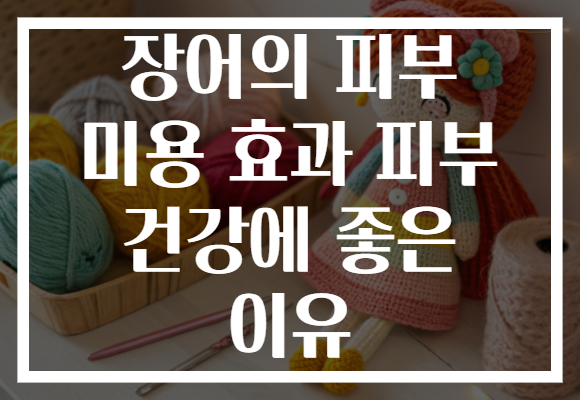 장어의 피부 미용 효과 피부 건강에 좋은 이유