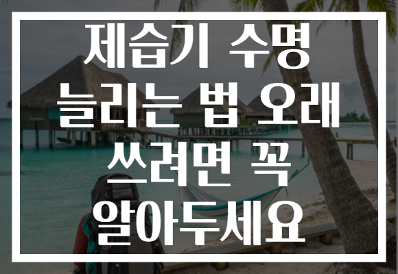 제습기 수명 늘리는 법 오래 쓰려면 꼭 알아두세요