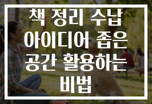 책 정리 수납 아이디어 좁은 공간 활용하는 비법