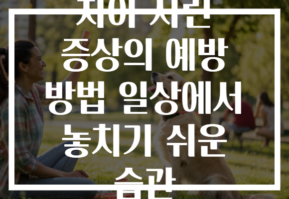 치아 시린 증상의 예방 방법 일상에서 놓치기 쉬운 습관