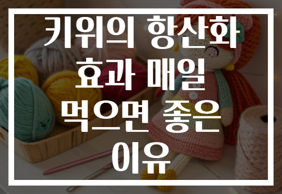 키위의 항산화 효과 매일 먹으면 좋은 이유