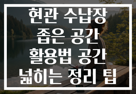 현관 수납장 좁은 공간 활용법 공간 넓히는 정리 팁
