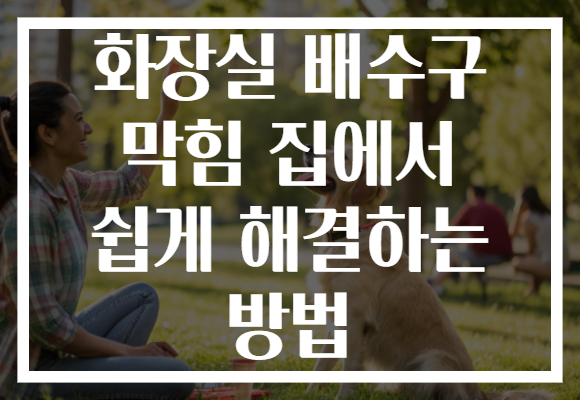 화장실 배수구 막힘 집에서 쉽게 해결하는 방법