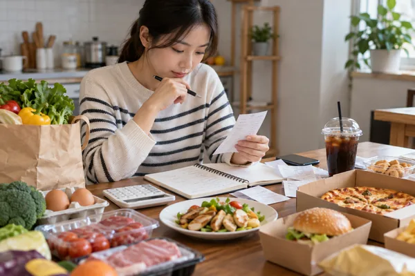 식비 예산 계획 알아둘 점은 무엇부터 확인해야 하나요? 관련 AI 생성 예시 이미지