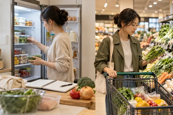 장보기 습관을 바꾸면 식비가 왜 달라지나요? 관련 AI 생성 예시 이미지