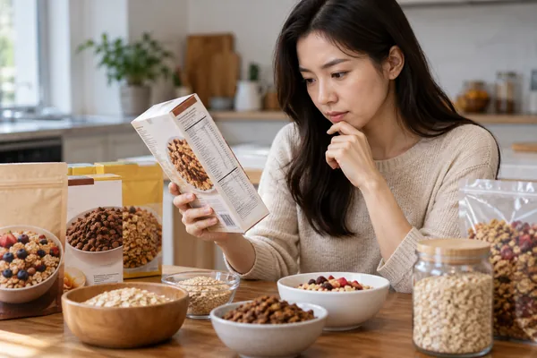 통곡물이라고 해도 고를 때 주의할 점은 무엇인가요? 관련 AI 생성 예시 이미지
